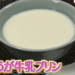生姜牛乳プリンレシピ